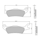 Pastiglie Freno RMS Organiche Suzuki GSX-R 125 Posteriore per SUZUKI GSX-R125 125 2018 - 2020
